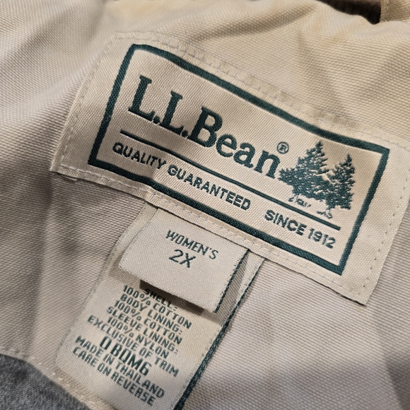 L.L. Bean Women's 2x Chore Coat Jacket Brown Corduroy Vintage - Picture 5 of 16